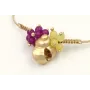 Pulsera hilo dorado palido con nuedo macrame carac