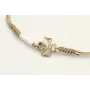 Pulsera hilo dorado palido con nudo serpiente y tr