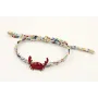 Pulsera lazo liberty lazadas de colores con cangre