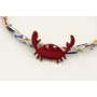 Pulsera lazo liberty lazadas de colores con cangre