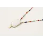 Solitario cadena micro esmalte colorines con colga