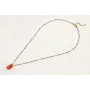 Solitario cadena micro esmalte colorines con colga