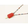 Solitario cadena micro esmalte colorines con colga