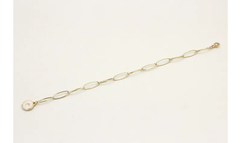Pulsera cadena acero inoxidable eslabón grande ova