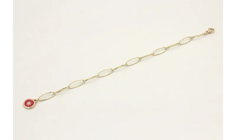 Pulsera cadena acero inoxidable eslabón grande ova