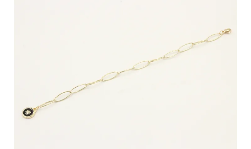 Pulsera cadena acero inoxidable eslabón grande ova