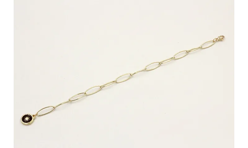 Pulsera cadena acero inoxidable eslabón grande ova