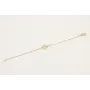 Pulsera cadena acero inoxidable micro esmlate rosa