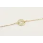 Pulsera cadena acero inoxidable micro esmlate rosa