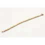 Pulsera hilo macramé oro rosa con cubos dorados ma