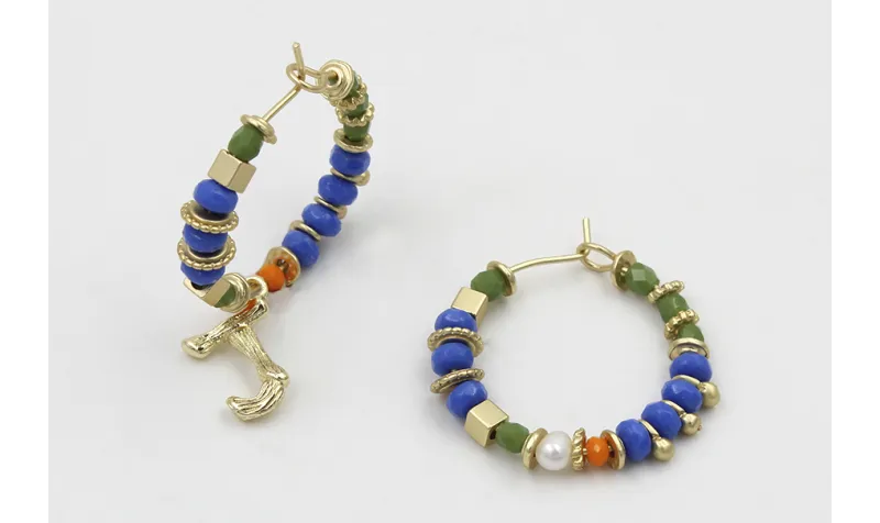 Pendientes aros con facetadas verdes,ovnis facetad