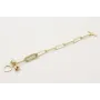 Pulsera cadena eslabón rectangulares un eslabón fo