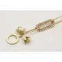 Pulsera cadena eslabón rectangulares un eslabón fo