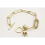 Pulsera cadena eslabón rectangulares un eslabón fo