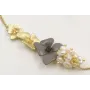 Pulsera cadena eslabón plano regulable con centro 