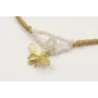 Pulsera hilo fino nudo serpiente con aros piedra c