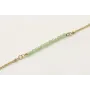 Pulsera cadena microbola dorada mate centro tira p