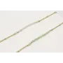 Pulsera cadena microbola dorada mate centro tira p