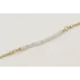 Pulsera cadena microbola dorada mate centro tira p