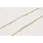 Pulsera cadena microbola dorada mate centro tira p