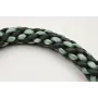 Collar seda verde claro y oscuro con nudo kumihimo