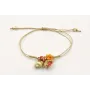 Pulsera hilo fino dorado con nudo serpiente,burruñ