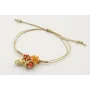 Pulsera hilo fino dorado con nudo serpiente,burruñ