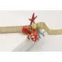 Pulsera cadena tira plana dorada mate con cangrejo