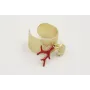 Anillo base labrada dorada mte con rama plana de c