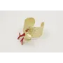 Anillo base labrada dorada mte con rama plana de c