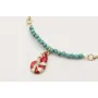 Pulsera cadena plana dorada mate regulable con tir