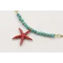 Pulsera cadena plana dorada mate regulable con tir