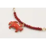 Pulsera cadena plana dorada mate regulable con tir