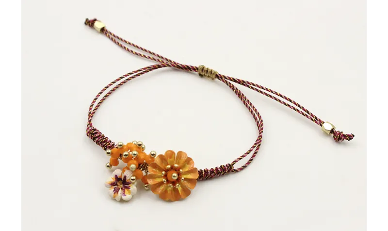 Pulser hilo micro driza color granate y oro con ma