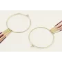 Pendientes acero inoxidable con aro grande y barri