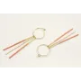 Pendientes acero inoxidable con aro pequeño y barr