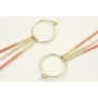 Pendientes acero inoxidable con aro pequeño y barr