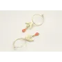 Pendientes acero inoxidable con aro pequeño con go