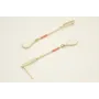 Pendientes de acero inoxidable con perno rectangul