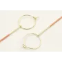Pendientes acero inoxidable con aro pequeño y barr