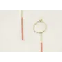 Pendientes acero inoxidable con aro pequeño y barr