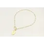 Collar acero inoxidable de cadena eslabón ovalado 