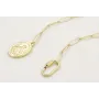 Collar acero inoxidable de cadena eslabón ovalado 