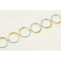 Pulsera de acero inoxidable con arandelas esmaltad