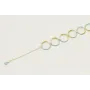 Pulsera de acero inoxidable con arandelas esmaltad
