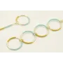 Pendientes irregulares de acero inoxidable con per