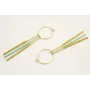 Pendientes acero inoxidable con aro pequeño y barr