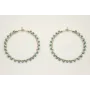 Pendientes acero inoxidable aros grandes forrados 