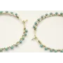 Pendientes acero inoxidable aros grandes forrados 
