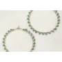 Pendientes acero inoxidable aros grandes forrados 